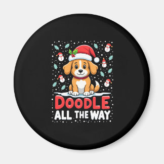 Aimant Doodle tout au long de la drôle de chapeau de Père