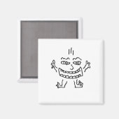 Aimant Doodlenut sauvage par Cussdum Designs (Recto/Verso)