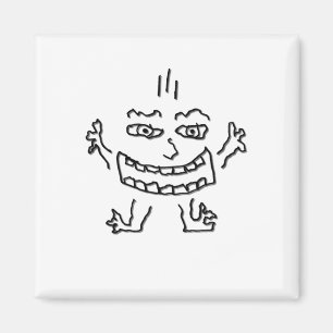 Aimant Doodlenut sauvage par Cussdum Designs