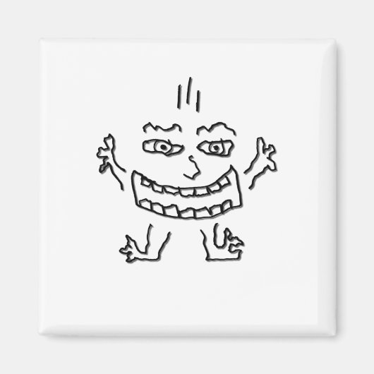 Aimant Doodlenut sauvage par Cussdum Designs (Devant)