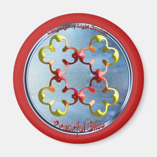 Aimant Doodling sur le symbole des Bliss pacifiques (Devant)