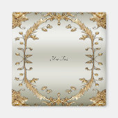 Aimant doré orné (Devant)