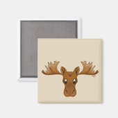 Aimant d'orignal, ajoutez votre propre dicton (Recto/Verso)