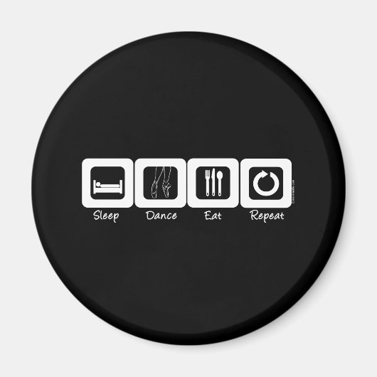 Aimant Dormir Ballet Manger Répéter (Devant)