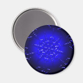 Aimant d'ornement bleu (Recto/Verso)