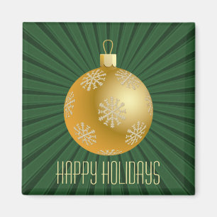 Aimant d'ornement Starburst Stripes, Vert