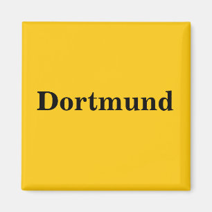 Aimant Dortmund Schild Gold