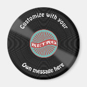 Aimant Dossier de vinyle customisé (Devant)