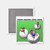 Aimant D'où viennent les golfeurs (Recto/Verso)