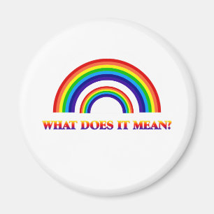 Aimant Double arc-en-ciel. Que signifie-t-il ?