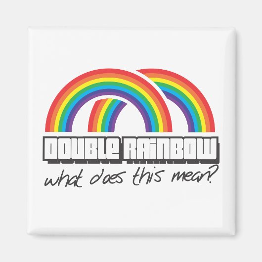 Aimant Double arc-en-ciel, qu'est-ce que cela signifie ? (Devant)