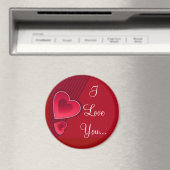 Aimant Double Coeur Je T'Aime (In Situ (Lave-vaisselle))