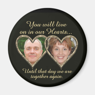 Aimant Double Memorial Add Photo Keepsake