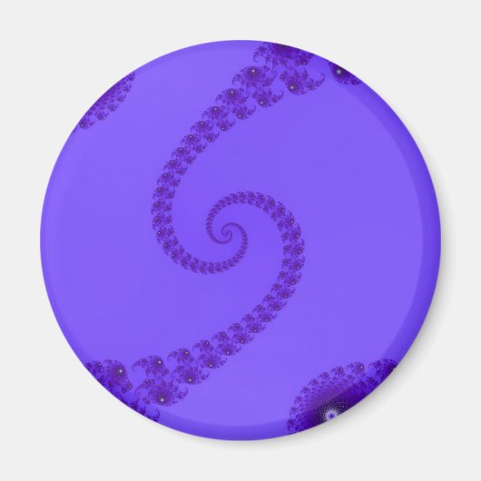 Aimant Double Spirale Violet Bleu (Devant)