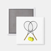 Aimant Double Tennis Sport Thème (Recto/Verso)