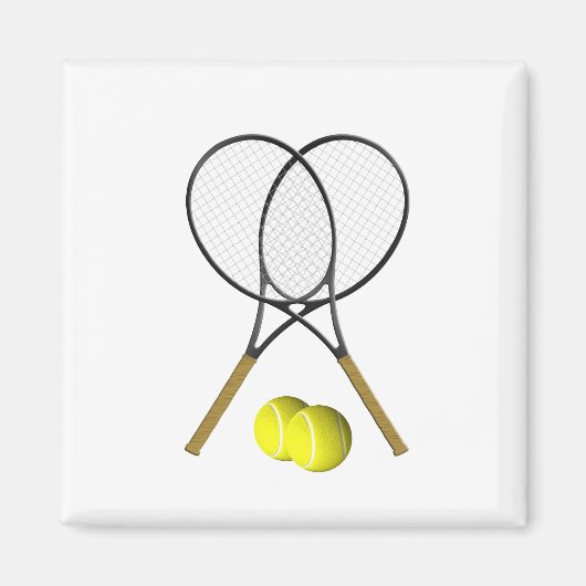 Aimant Double Tennis Sport Thème (Devant)