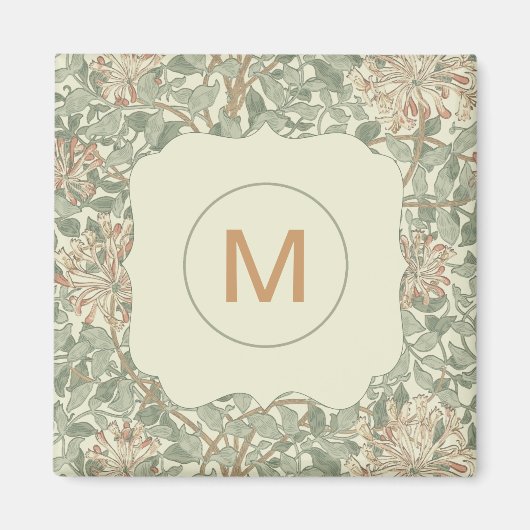 Aimant Douce Chèvre Ancienne William Morris Honeysuckle (Devant)
