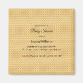 Aimant Douce Fête de Naissance Bohème Genre Neutre, Perso (Devant)