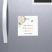 Aimant Douce soirée de mariage floral eucalyptus verdure 