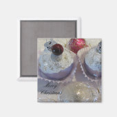 Aimant Douces Cupcakes de Noël (Recto/Verso)