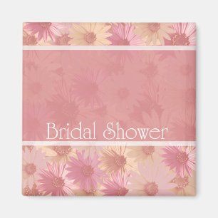 Aimant douche nuptiale d'estrades roses