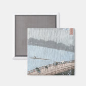 Aimant Douche soudaine sur le pont Shin-Ohashi et (Recto/Verso)