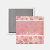 Aimant douches nuptiales rose (Recto/Verso)