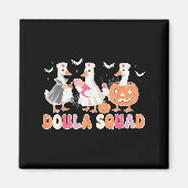 Aimant Doula Squad Goose Éffrayant Halloween Lactation Co (Devant)