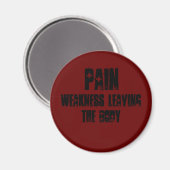 Aimant DOULEUR, faiblesse quitter le corps (Recto/Verso)