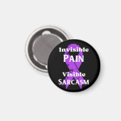 Aimant Douleur invisible Sarcastique (Recto/Verso)