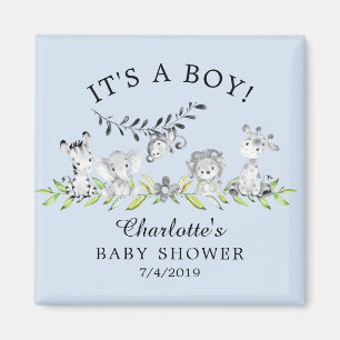 Aimant doux de faveur de baby shower d'animaux de