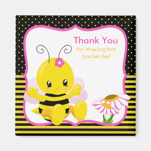 Aimant doux de Merci de fille d'abeille de bébé