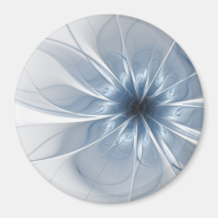 Aimant Doux et tendreté bleu fleur imaginaire fractal cu