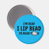 Aimant Doux, malentendants, sourds, langage gestuel (Recto/Verso)