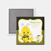 Aimant doux Merci d'abeille (Recto/Verso)