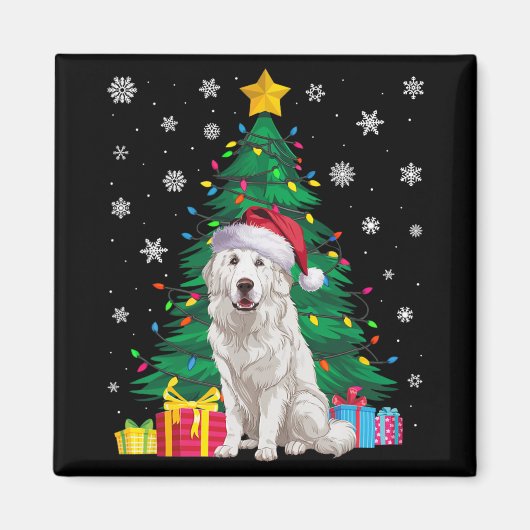 Aimant Doux moche Jeu de Noël Lumières des Grands Pyrénée (Devant)