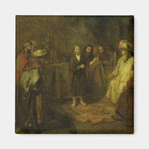 Aimant Douze ans Jésus devant