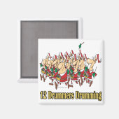 Aimant douze batteurs qui battent le 12e jour (Recto/Verso)