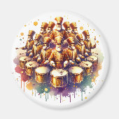 Aimant Douze tambours tambourinant Douze jours de Noël (Devant)