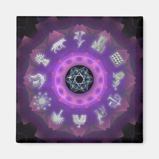 Aimant Douze tribus (Devant)