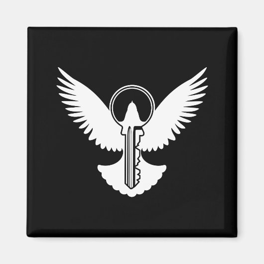 Aimant Dove avec clé (Devant)