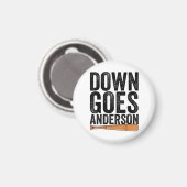 Aimant DOWN GOLF ANDERSON FUNNY BASEBALL cadeau ANDERSON (Recto/Verso)