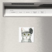 Aimant Downton Cat | Bejewted With Lace (In Situ (Lave-vaisselle))