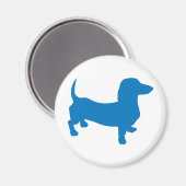Aimant Doxie Bleue, Dachshund (Recto/Verso)