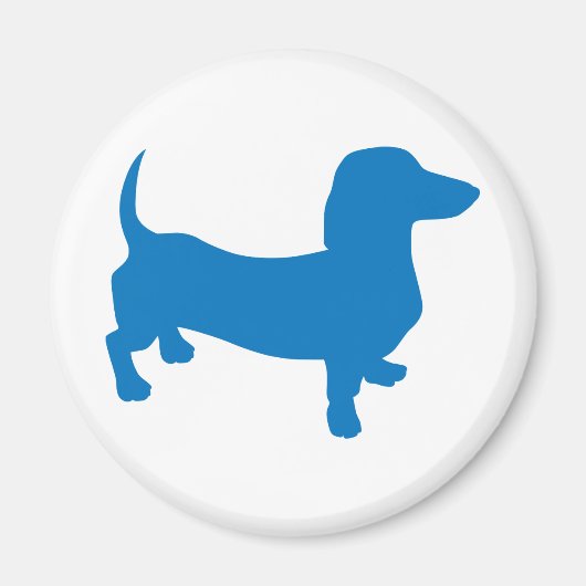 Aimant Doxie Bleue, Dachshund (Devant)