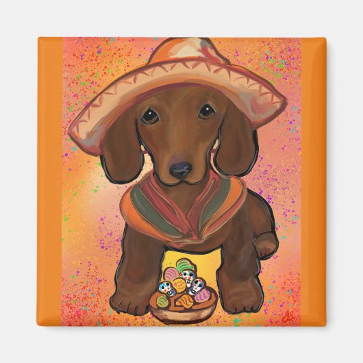 Aimant Doxie Rouge (Devant)