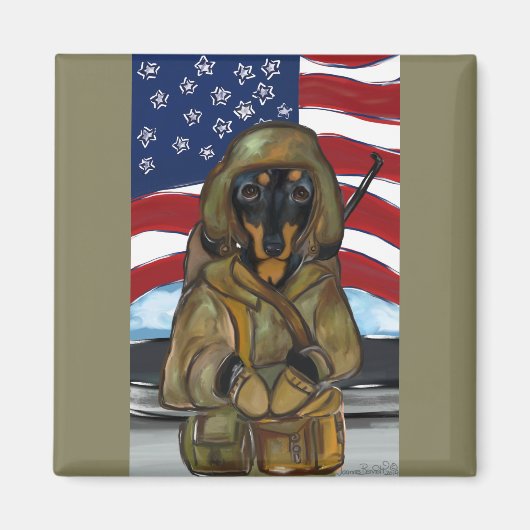 Aimant Doxie Soldier (Devant)