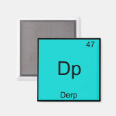 Aimant Dp - Element Derp Drôle Mème Tableau Périodique Te (Recto/Verso)