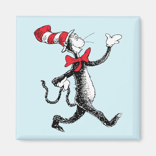Aimant Dr Seuss | Chat dans la marche des chats Casquette (Devant)