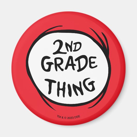 Aimant Dr Seuss | Chose 1 Chose 2 - 2e Chose (Devant)